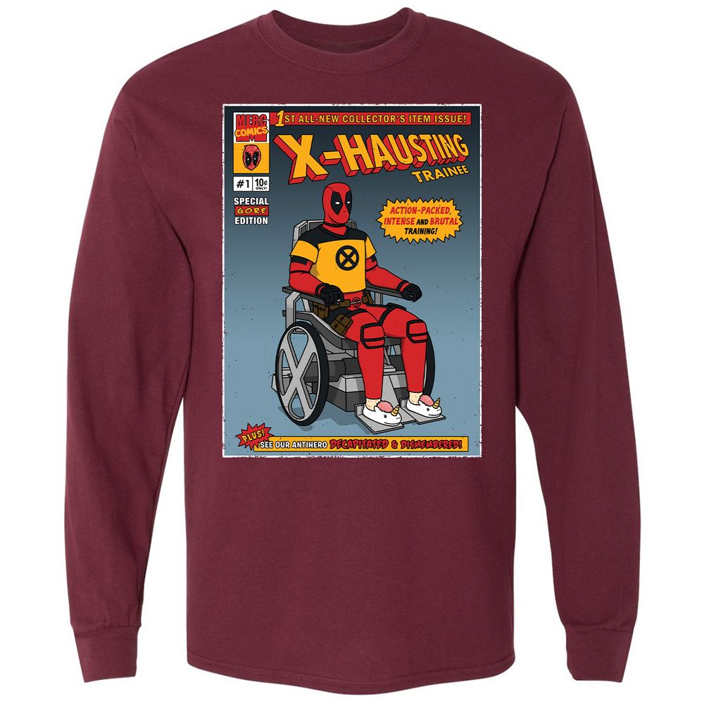 Long Sleeve T-Shirt - NWHKGTDN - Maroon - 11