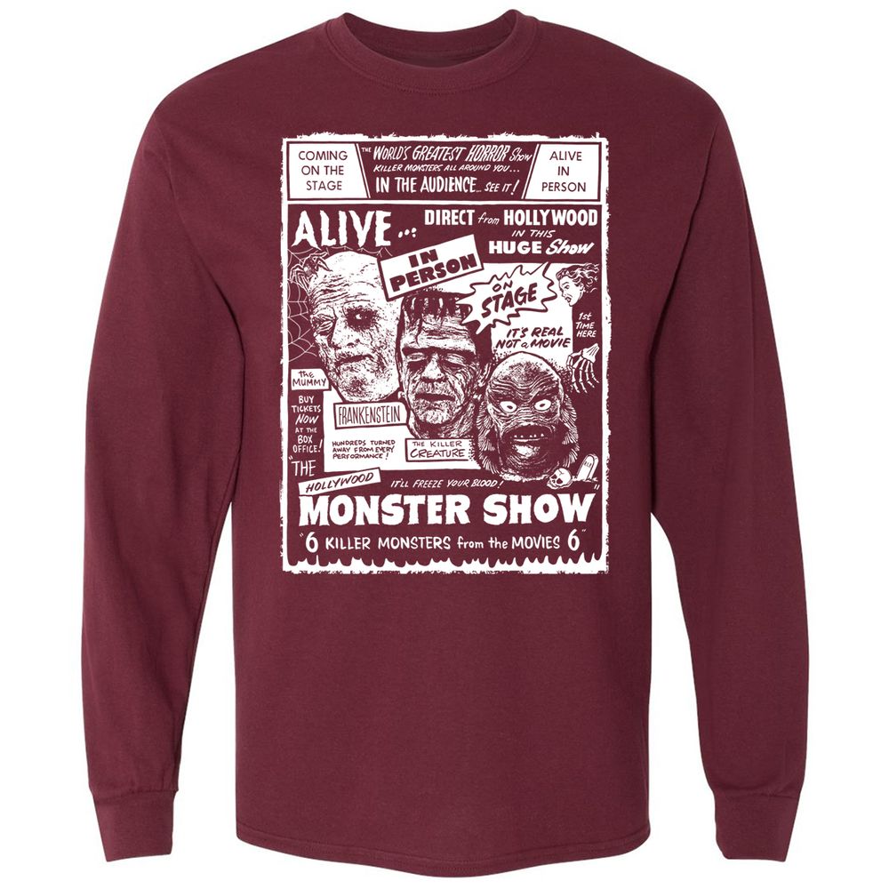 Long Sleeve T-Shirt - 2RHSZ3CL - Maroon - 11