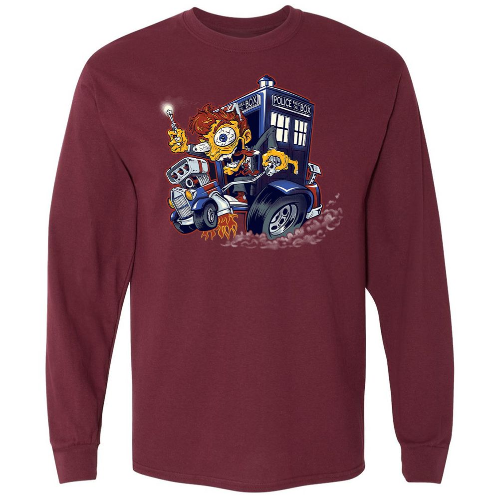 Long Sleeve T-Shirt - L6JUGJME - Maroon - 11