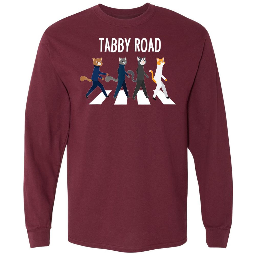 Long Sleeve T-Shirt - 8L5VSPGZ - Maroon - 11