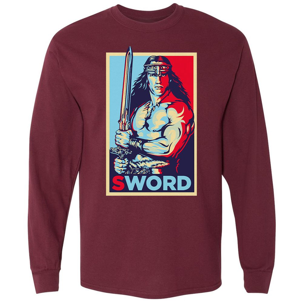 Long Sleeve T-Shirt - GNPR9SVF - Maroon - 11