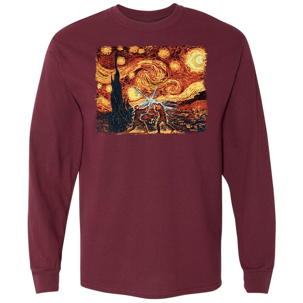 Long Sleeve T-Shirt - AEUY4QYJ - Maroon - 11