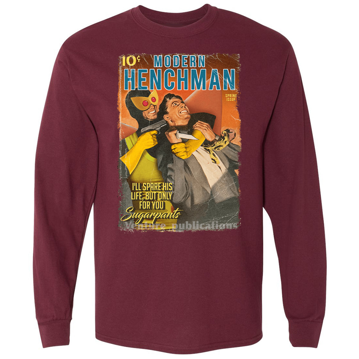 Long Sleeve T-Shirt - P1HT2K2P - Maroon - 11