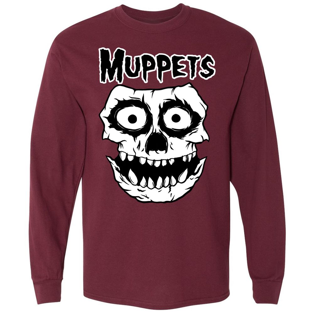 Long Sleeve T-Shirt - DEF1VV1C - Maroon - 11