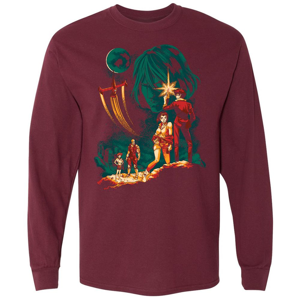 Long Sleeve T-Shirt - SMXCAV4E - Maroon - 11