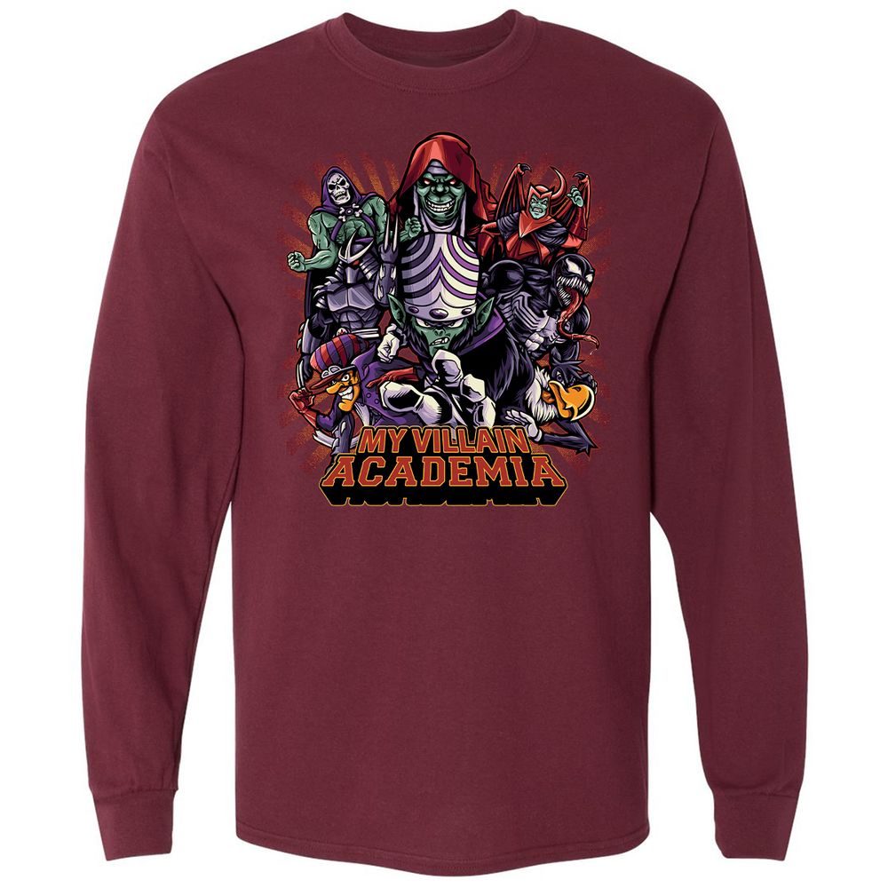 Long Sleeve T-Shirt - 7KYDWEK4 - Maroon - 11
