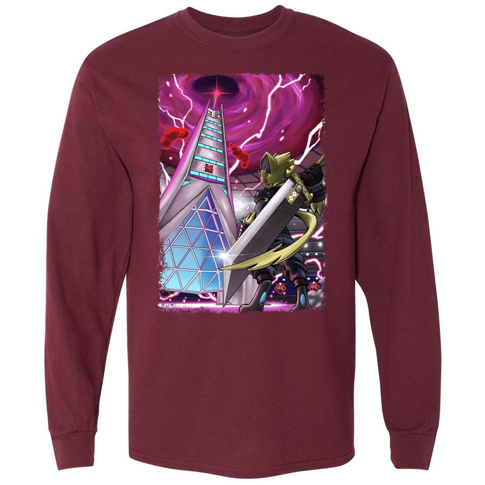 Long Sleeve T-Shirt - 1X5QNJA1 - Maroon - 11