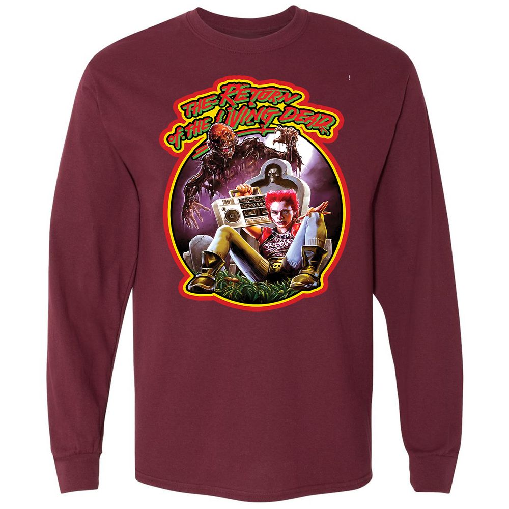 Long Sleeve T-Shirt - Q6SLMM2L - Maroon - 11