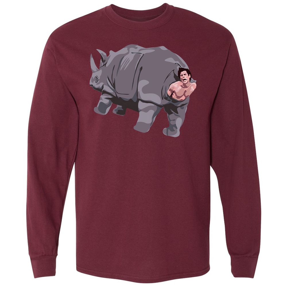 Long Sleeve T-Shirt - XRYFA6AU - Maroon - 11