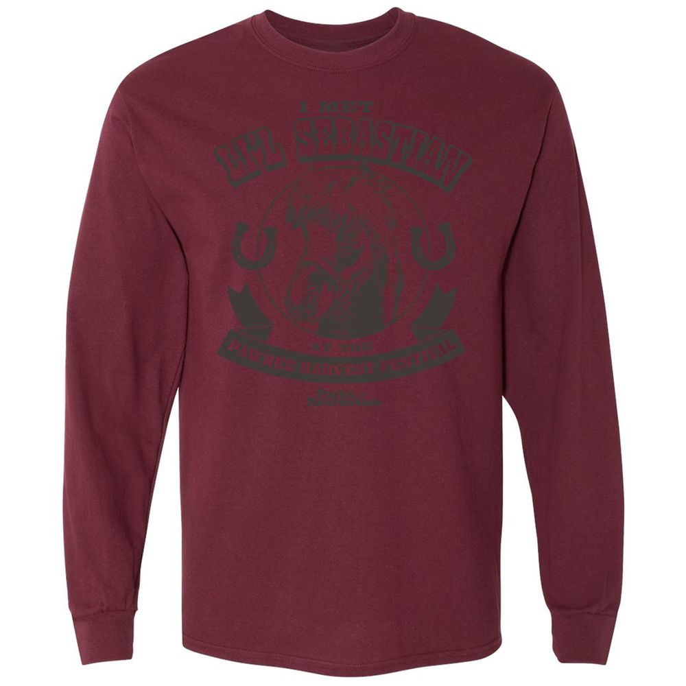 Long Sleeve T-Shirt - QD3KEZEQ - Maroon - 11