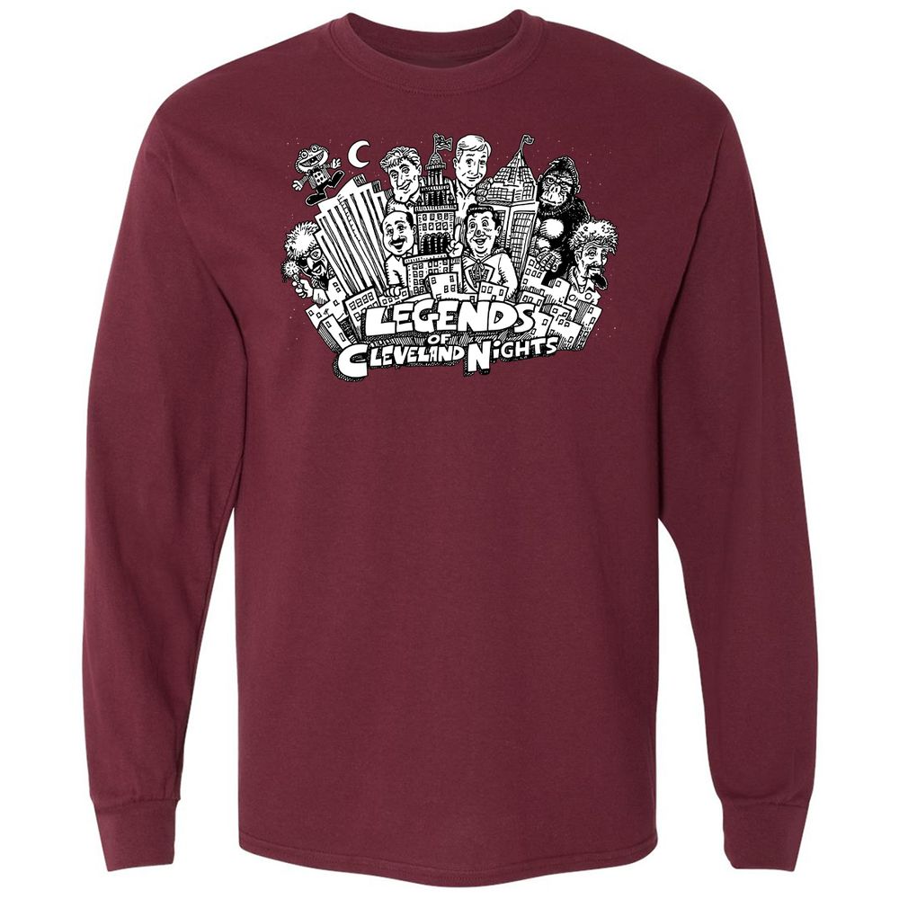 Long Sleeve T-Shirt - GN17HYVP - Maroon - 11