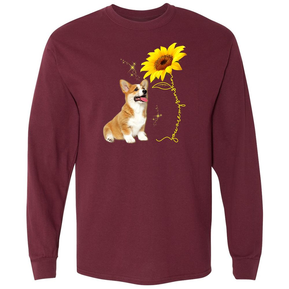 Long Sleeve T-Shirt - EHVP3ELS - Maroon - 11