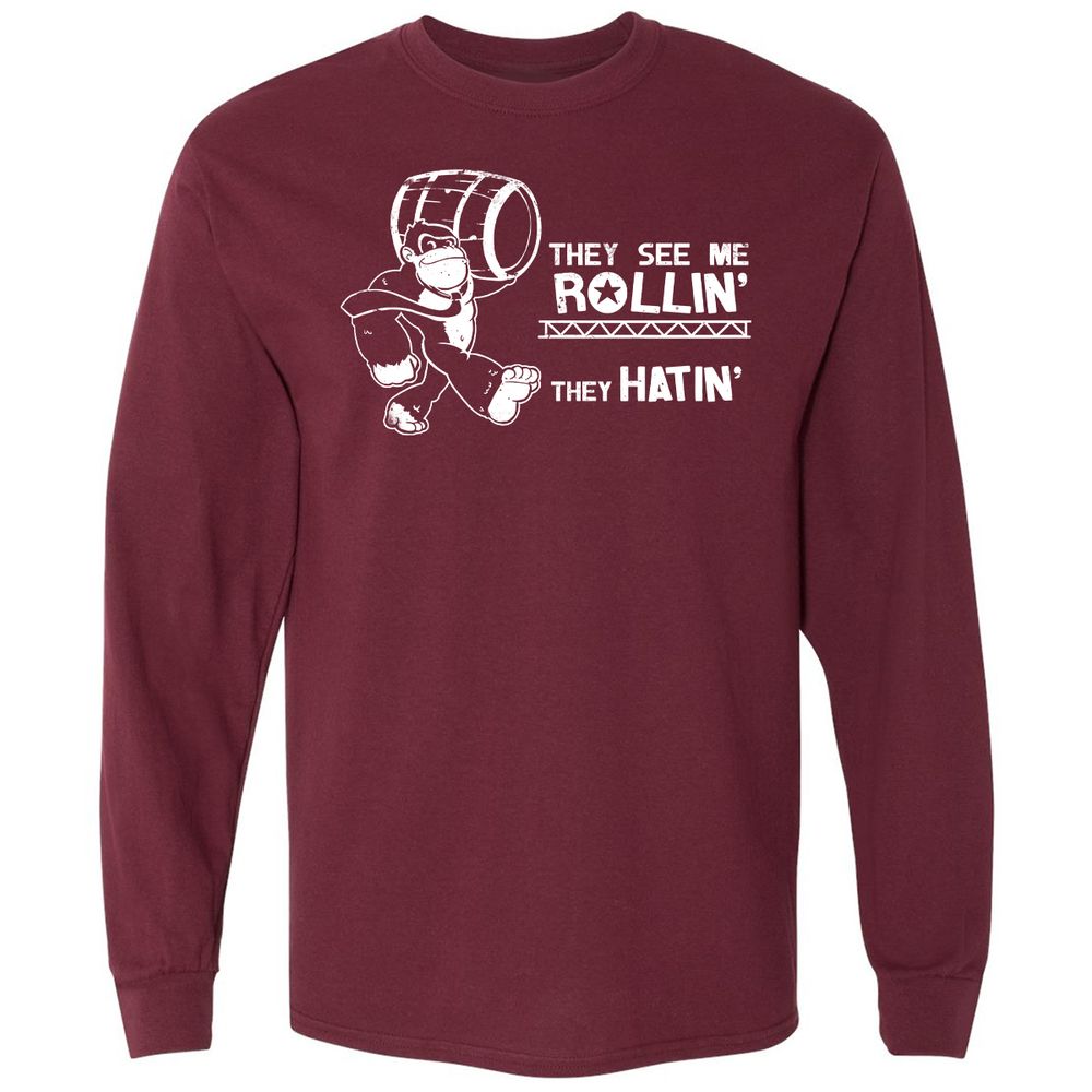 Long Sleeve T-Shirt - LZ3T2EHB - Maroon - 11