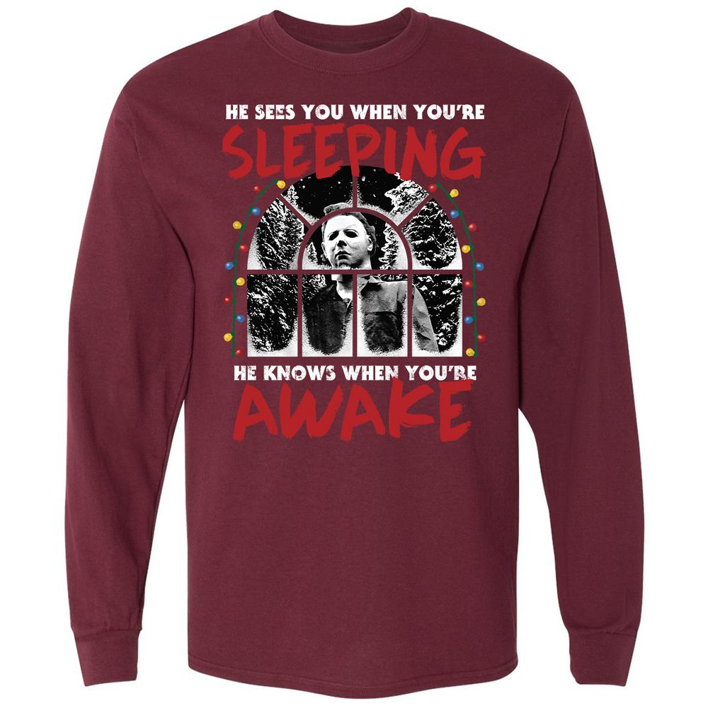 Long Sleeve T-Shirt - UN4H8UPA - Maroon - 11