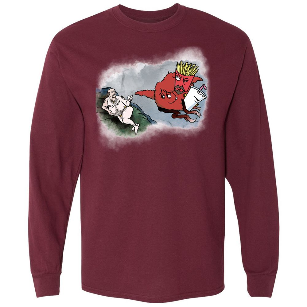 Long Sleeve T-Shirt - SQXZ5MCW - Maroon - 11