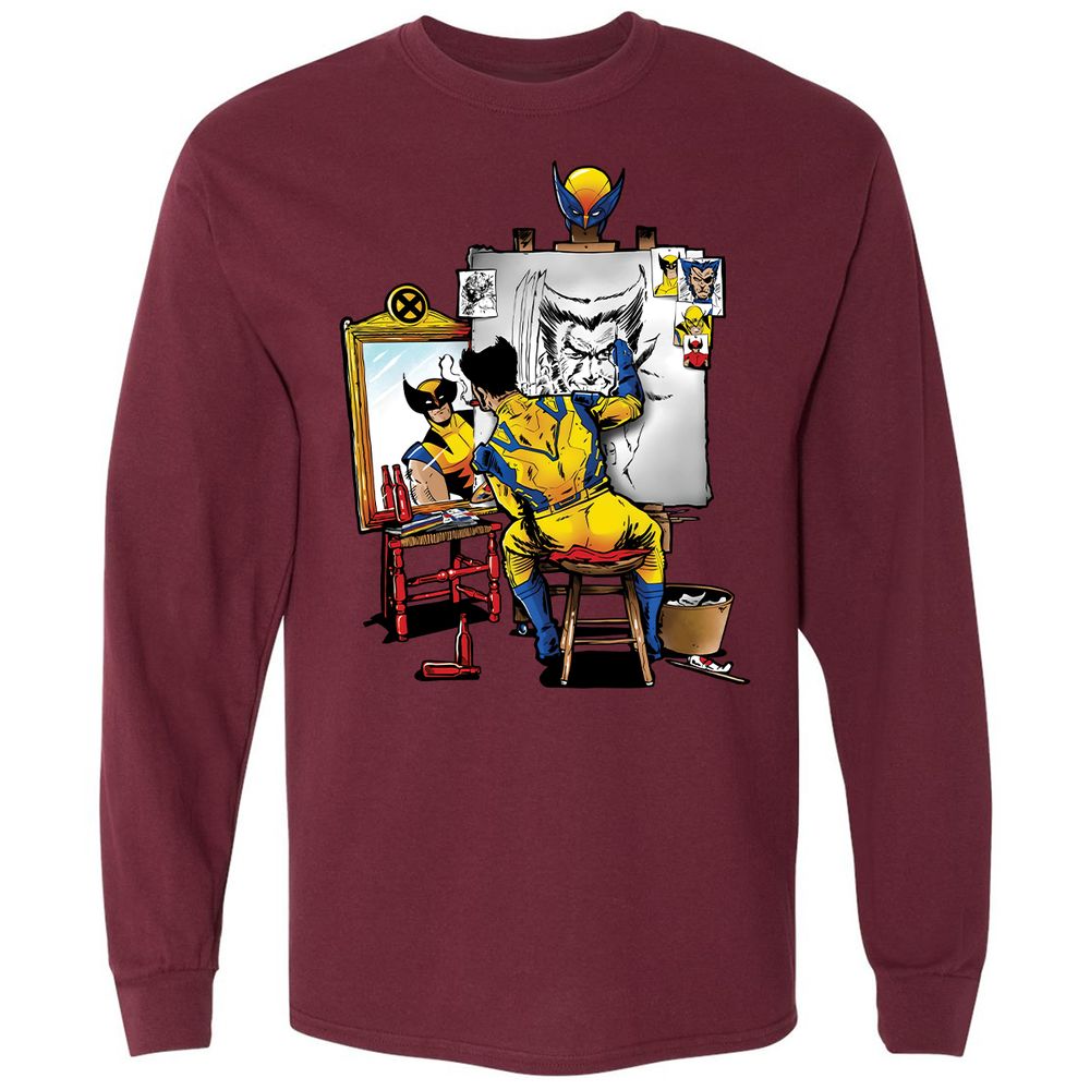 Long Sleeve T-Shirt - CYDXTDPL - Maroon - 11