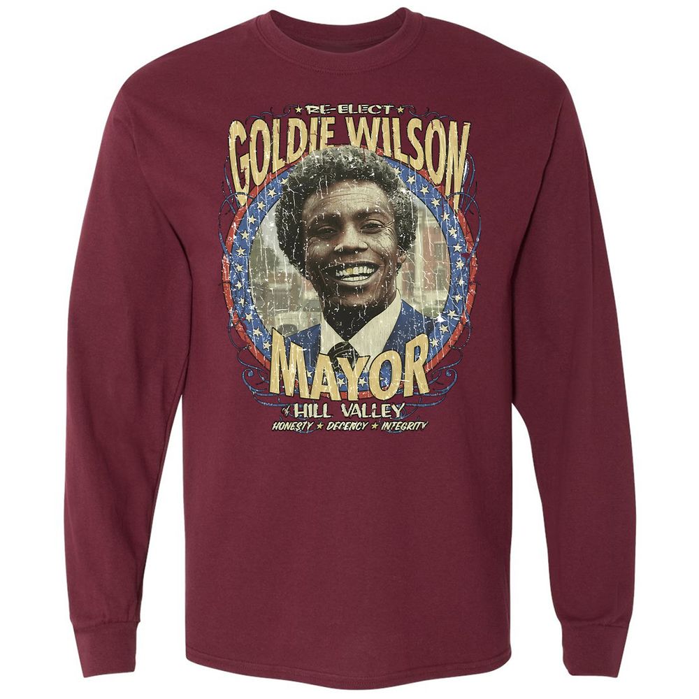 Re-Elect Mayor Goldie Wilson - Maroon - 11