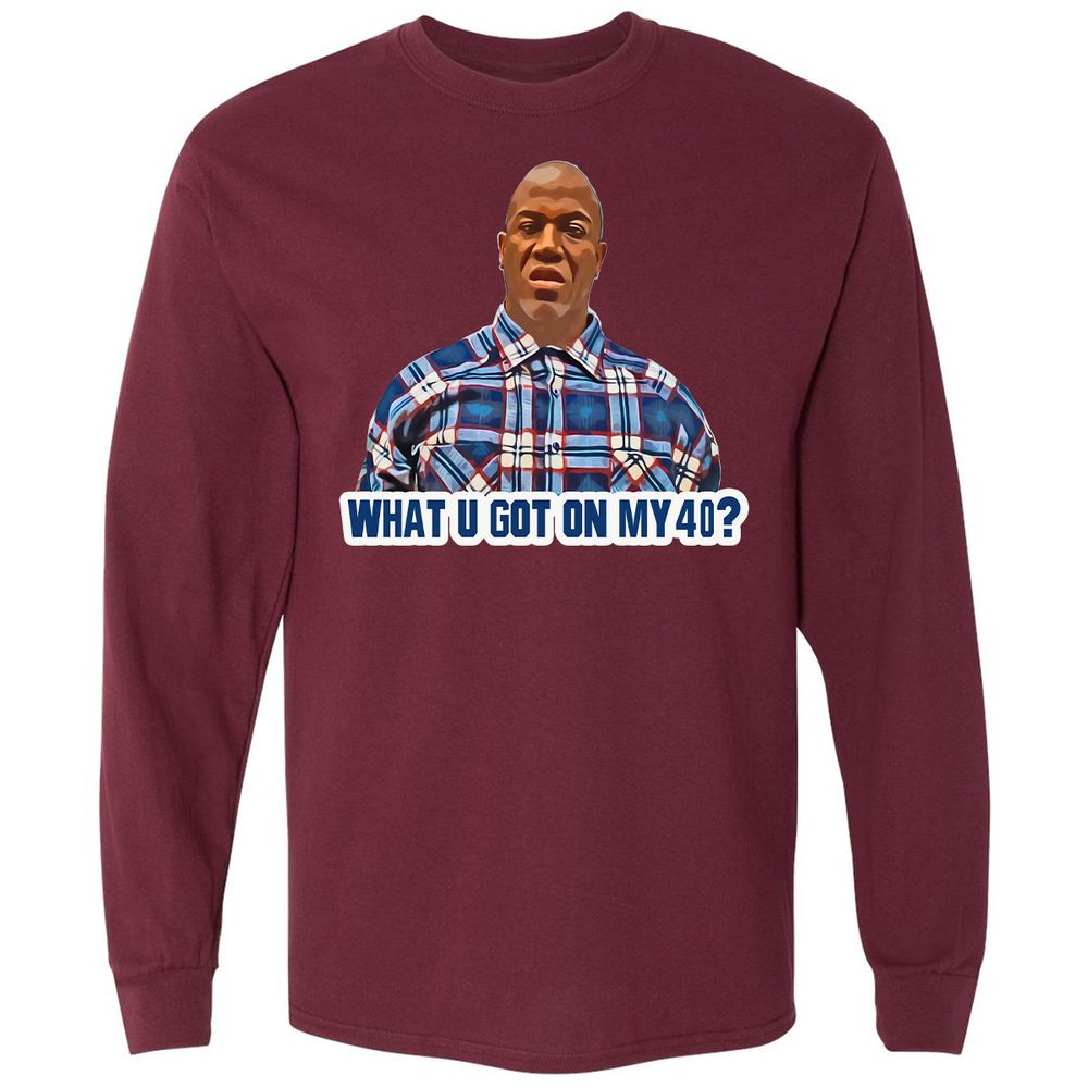 Long Sleeve T-Shirt - UB91YKAF - Maroon - 11