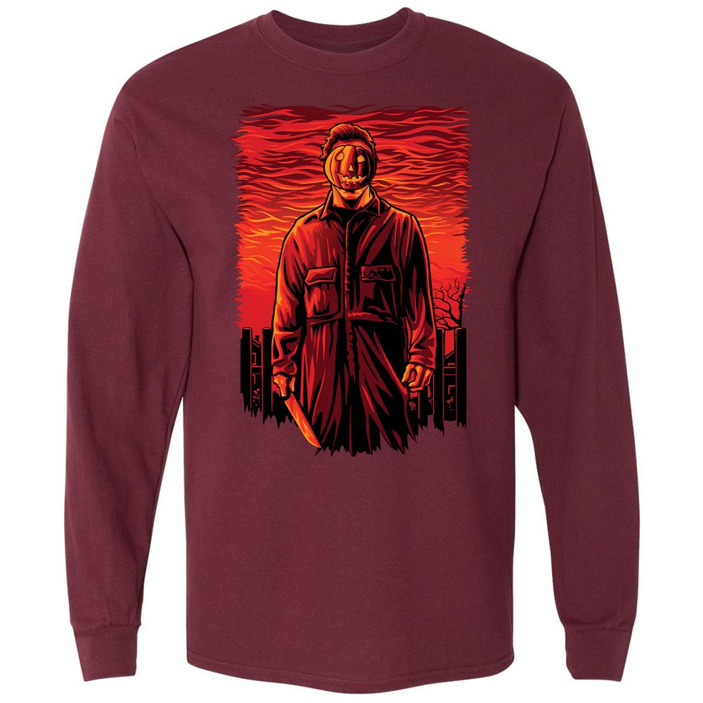 Long Sleeve T-Shirt - STP1VDQP - Maroon - 11