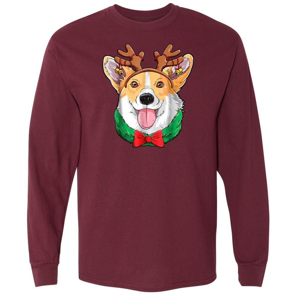 Long Sleeve T-Shirt - QGGBVF6A - Maroon - 11