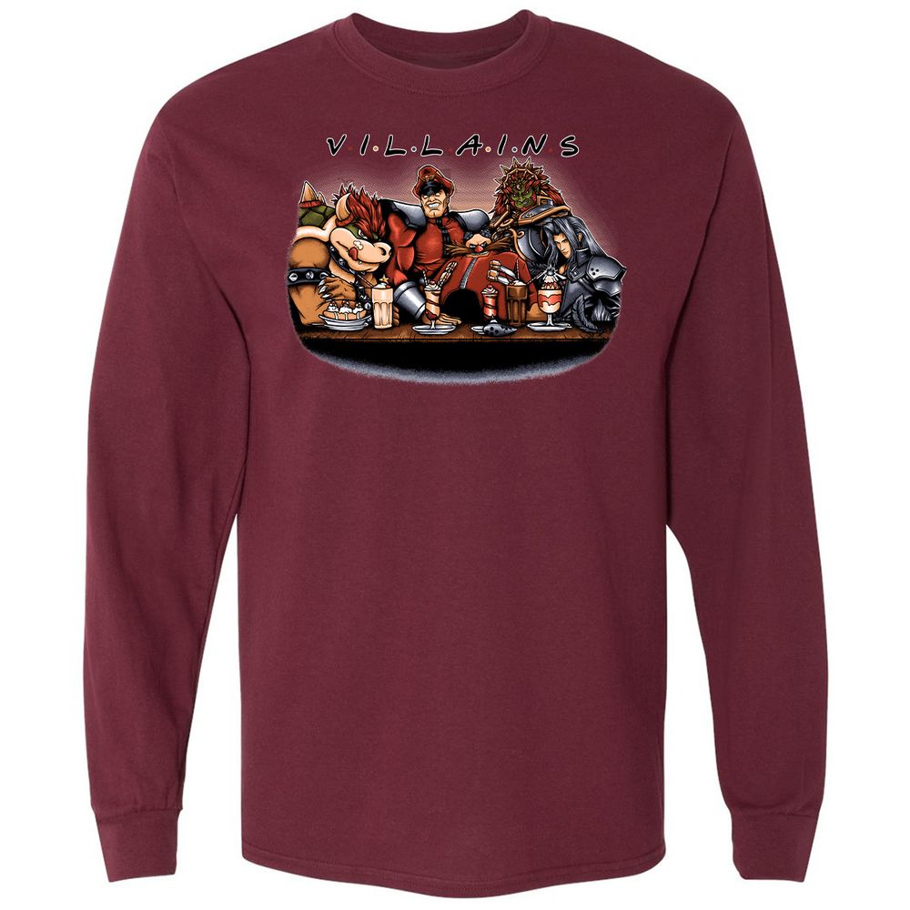 Long Sleeve T-Shirt - PCG2L1B5 - Maroon - 11