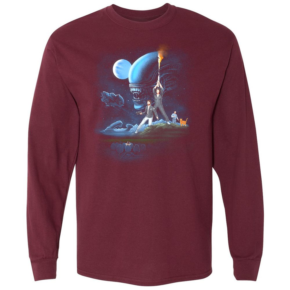 Long Sleeve T-Shirt - KU5NLDZS - Maroon - 11