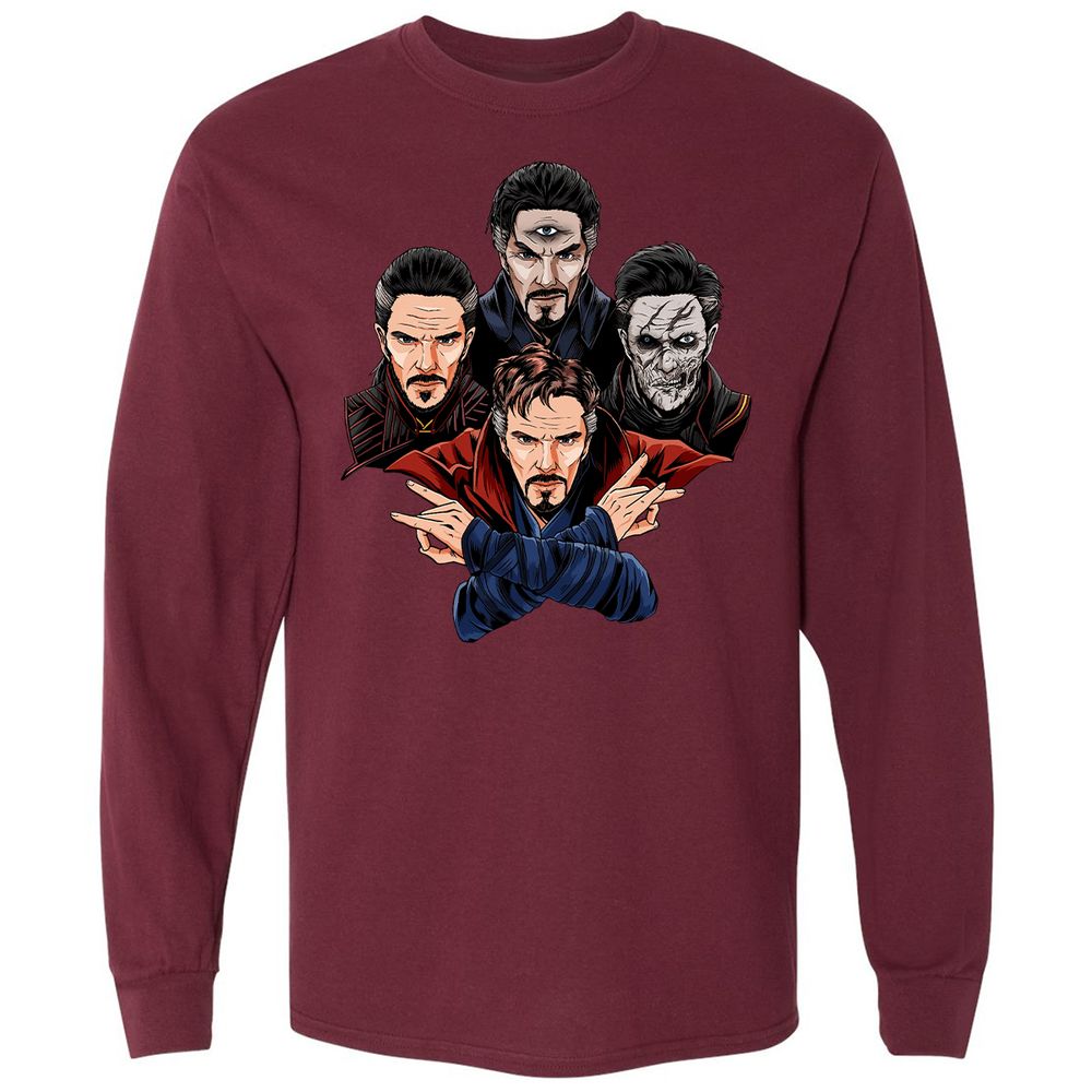 Long Sleeve T-Shirt - AZRA7AEW - Maroon - 11