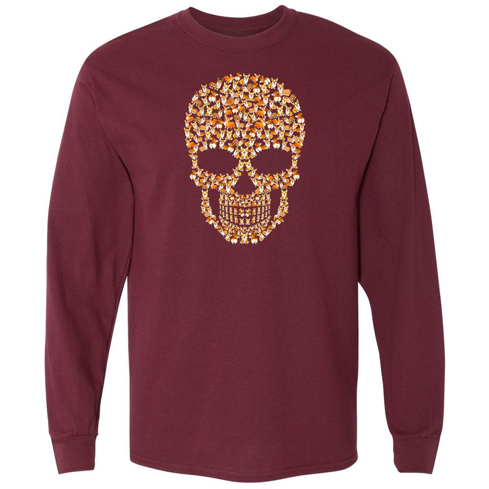 Long Sleeve T-Shirt - NEJYLW5R - Maroon - 11