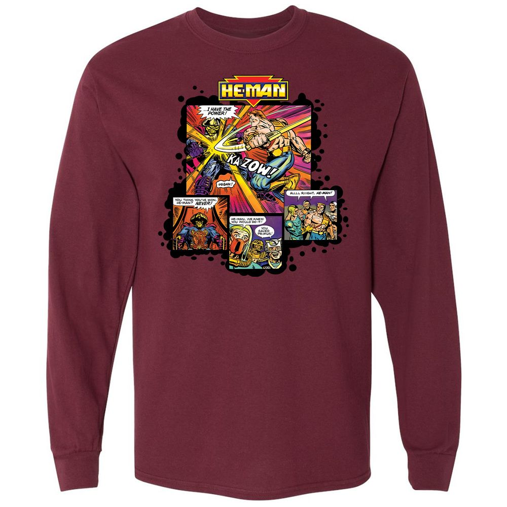 Long Sleeve T-Shirt - DFD9TYSR - Maroon - 11
