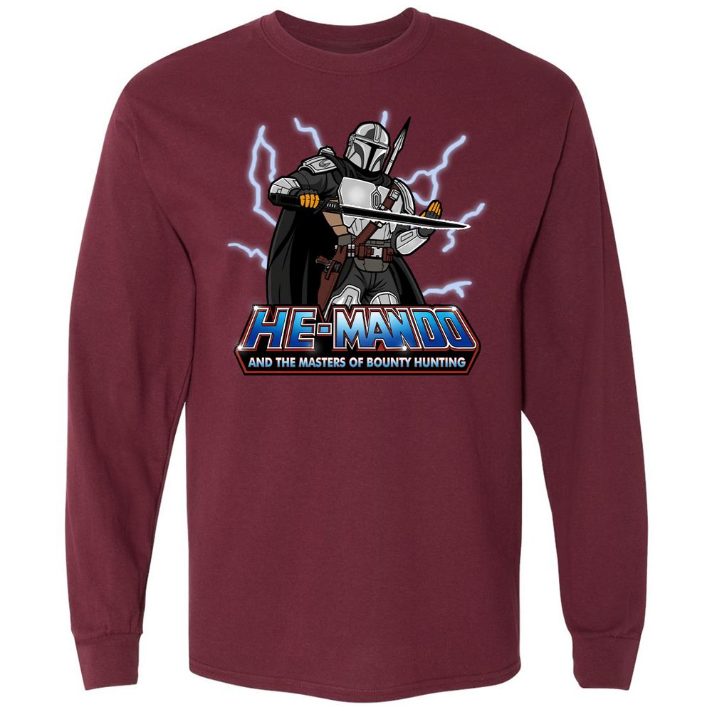 Long Sleeve T-Shirt - YFFERQR7 - Maroon - 11