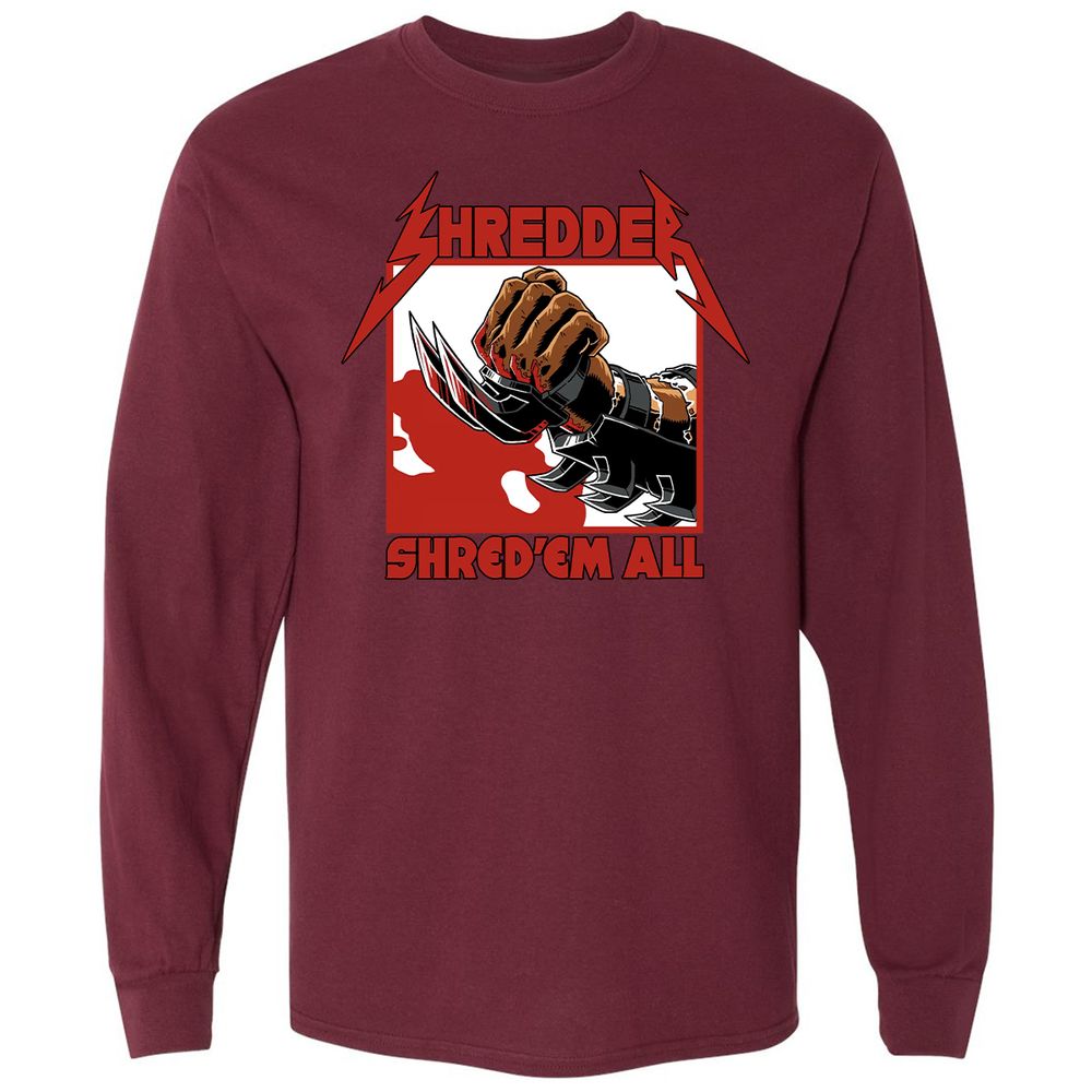 Long Sleeve T-Shirt - ZYD9HG3C - Maroon - 11