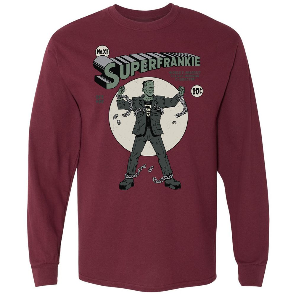 Long Sleeve T-Shirt - 5MGMD9V2 - Maroon - 11