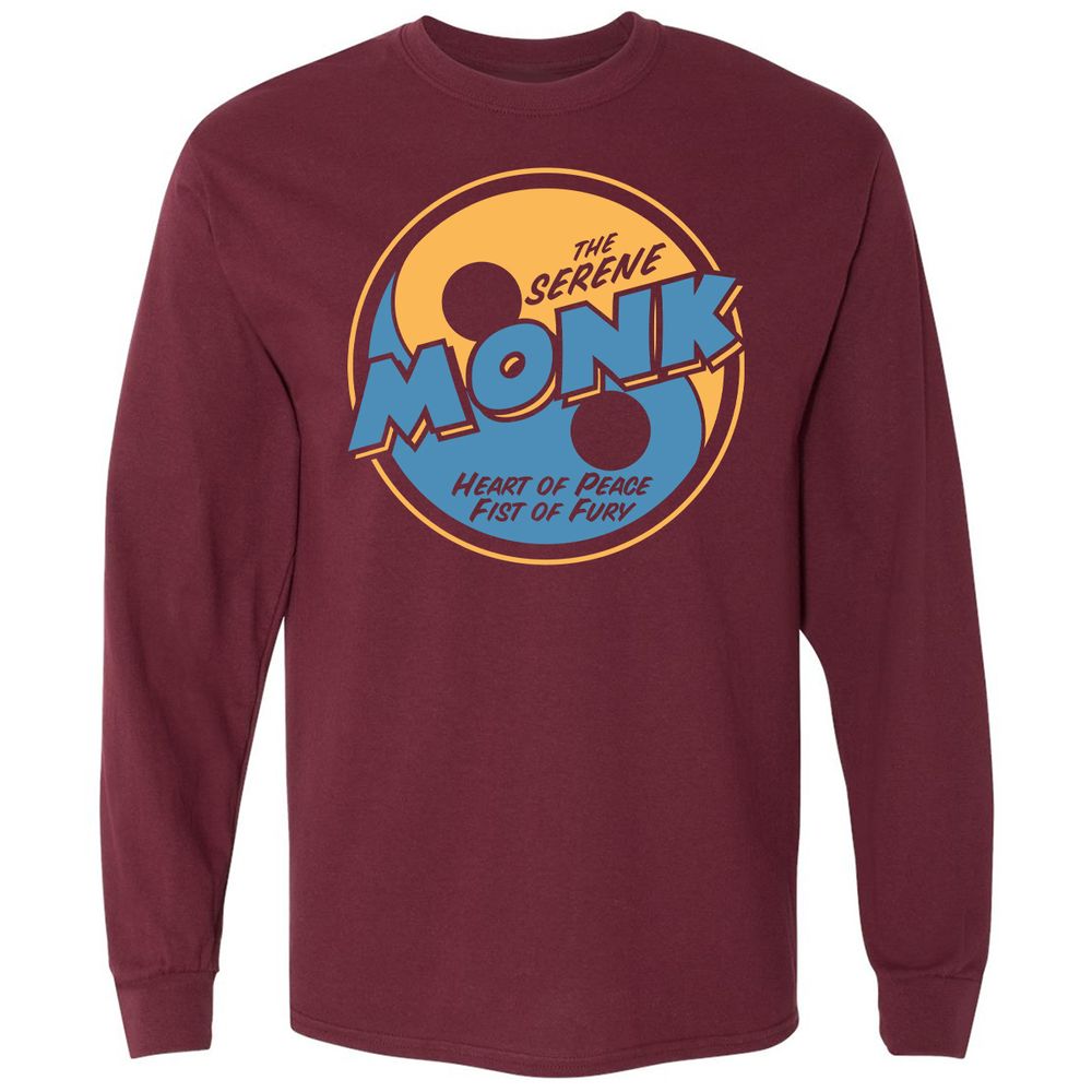 Long Sleeve T-Shirt - D8BUC3CR - Maroon - 11