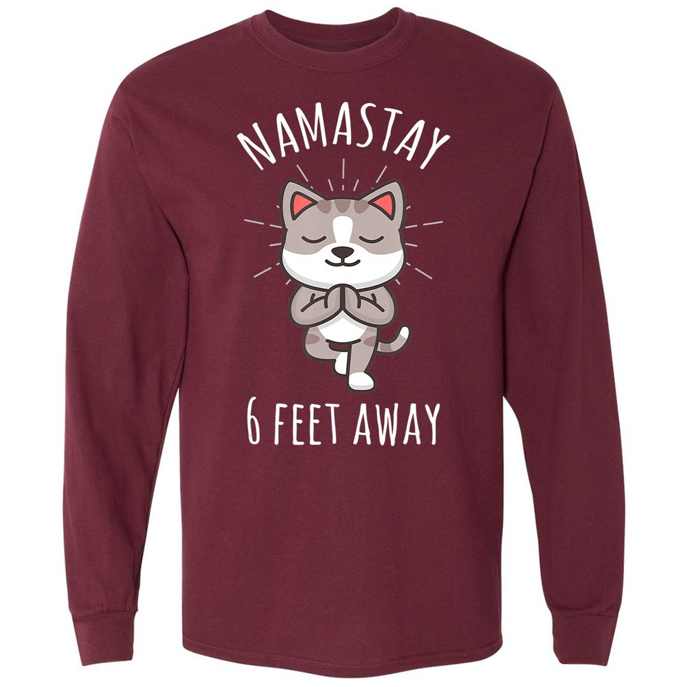 Long Sleeve T-Shirt - KH1ESGB9 - Maroon - 11