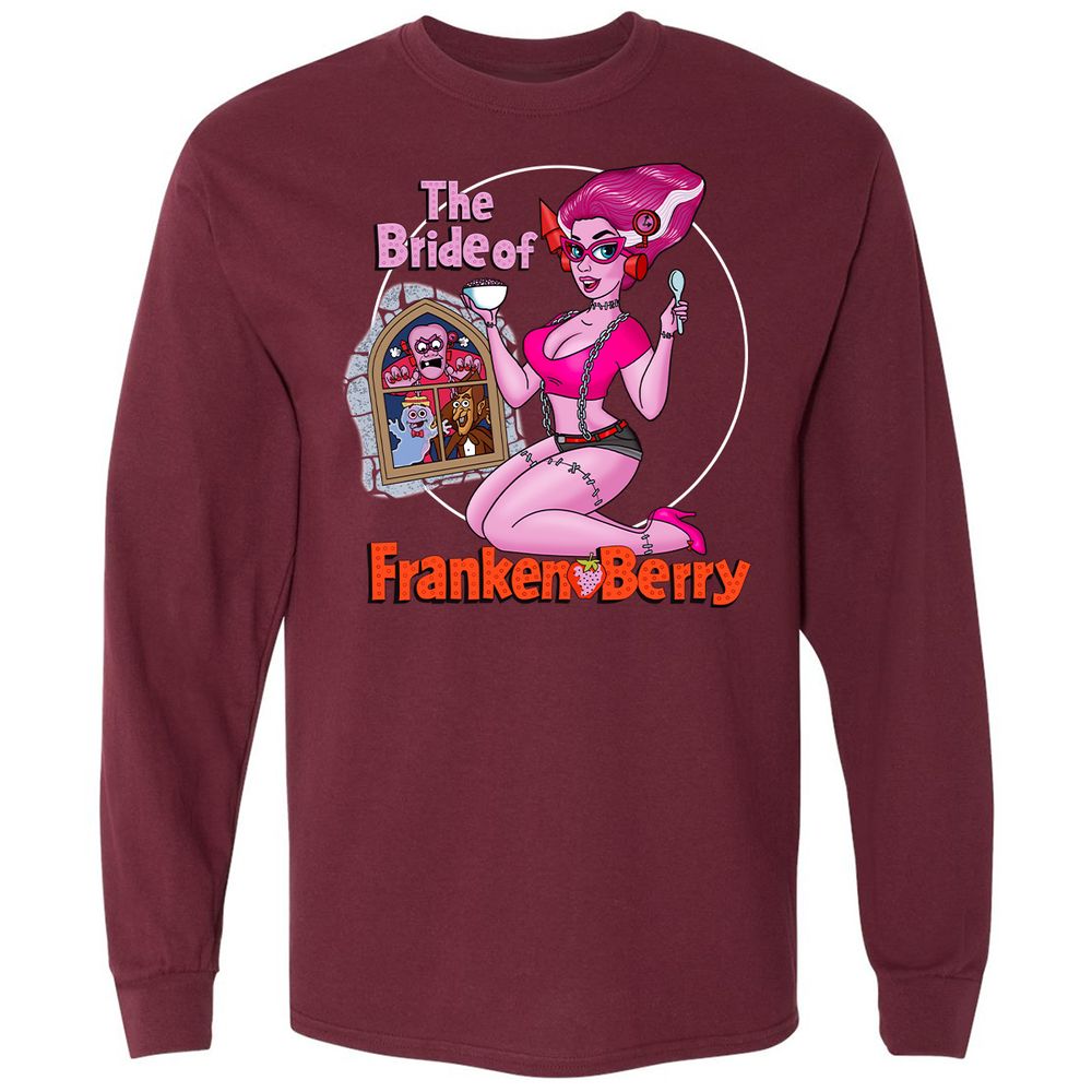 Long Sleeve T-Shirt - W2PG7KKV - Maroon - 11