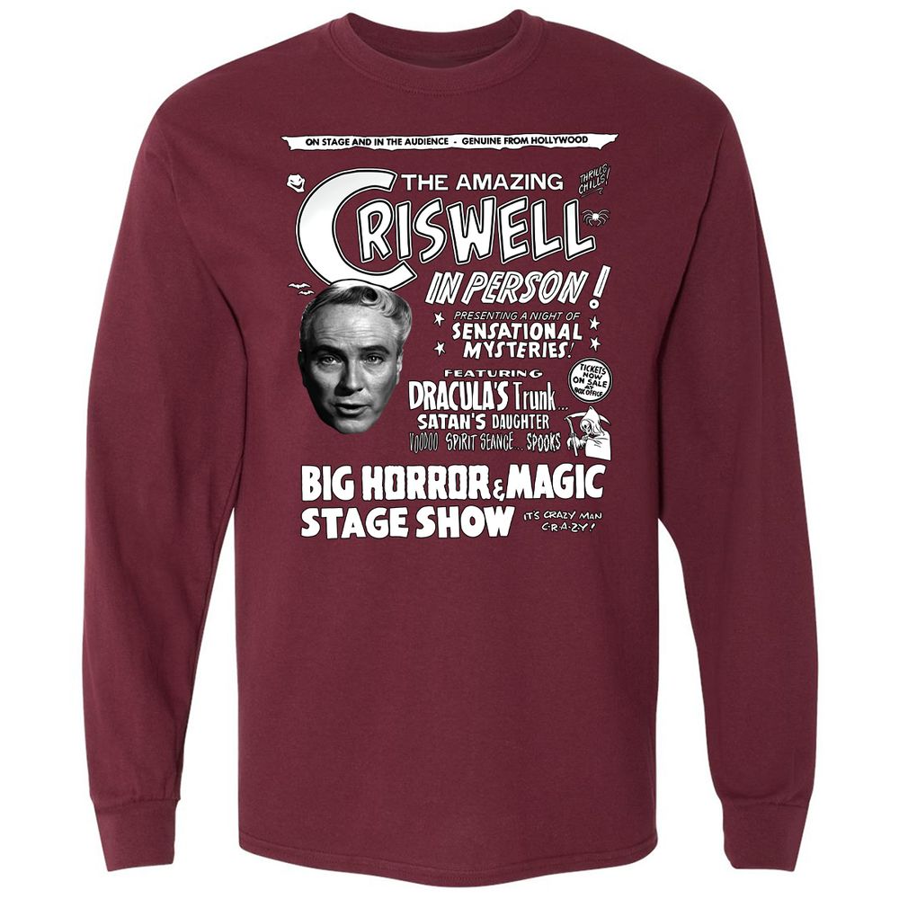 Long Sleeve T-Shirt - XQNNM8TW - Maroon - 11