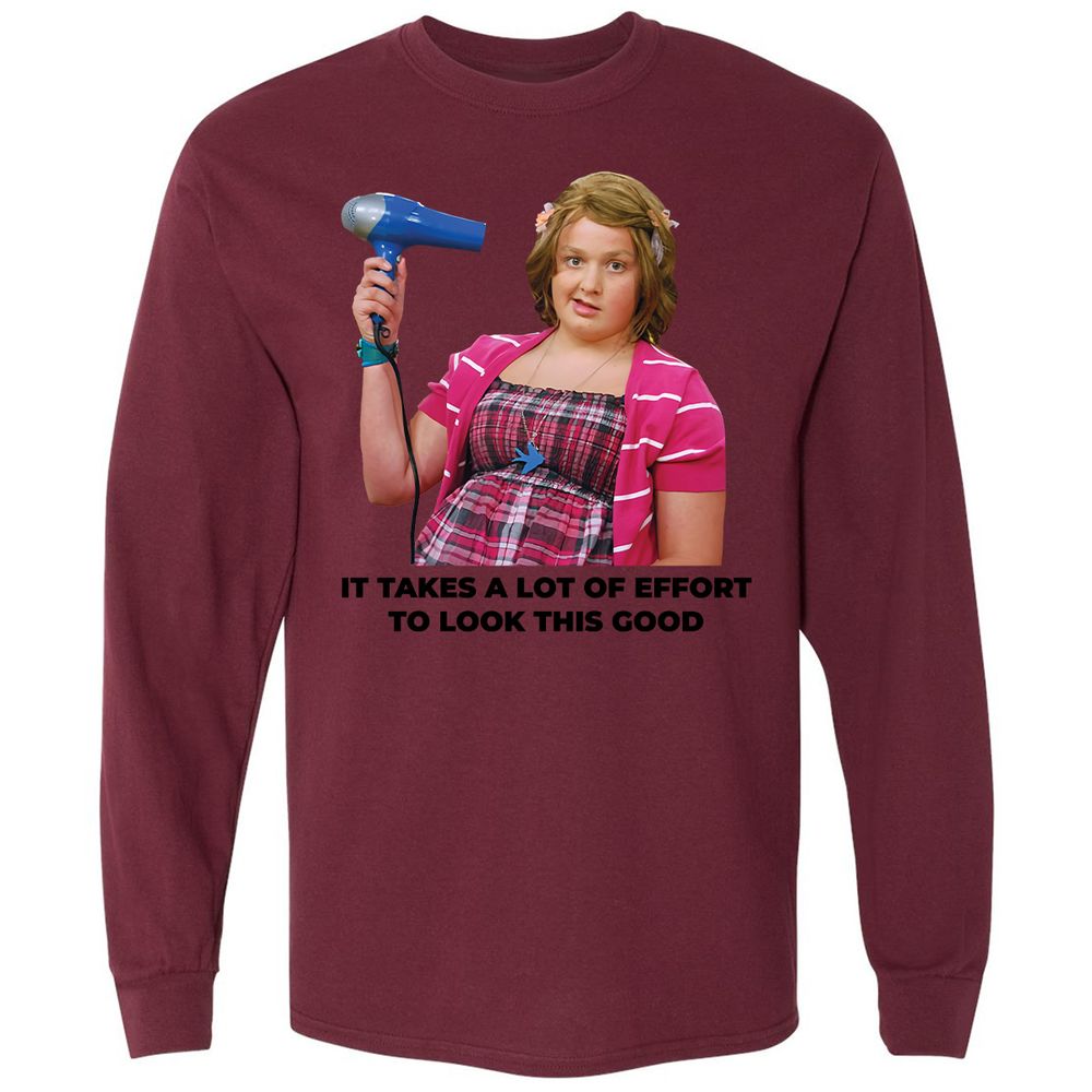 Long Sleeve T-Shirt - DTKSH2X6 - Maroon - 11