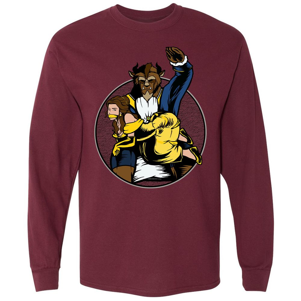 Long Sleeve T-Shirt - FXAHNPM3 - Maroon - 11