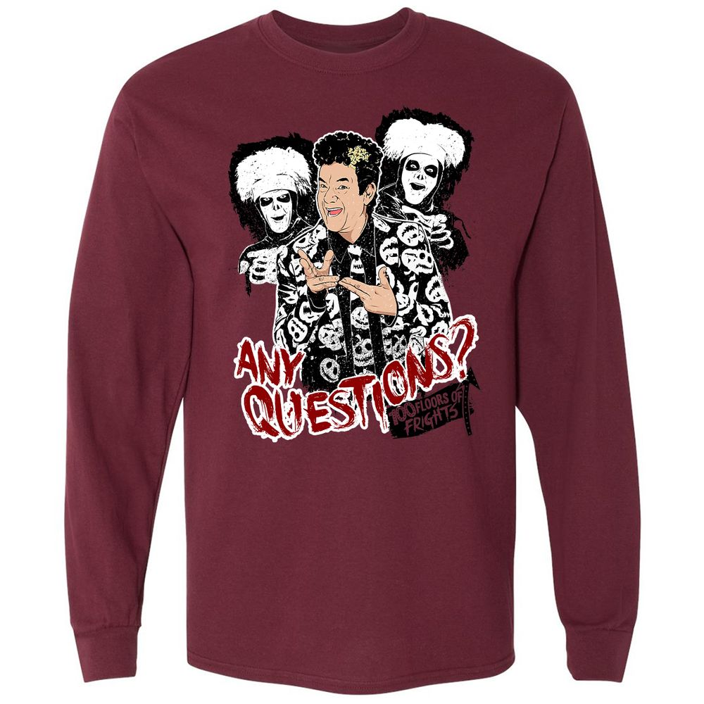 Long Sleeve T-Shirt - G7M4DX7V - Maroon - 11