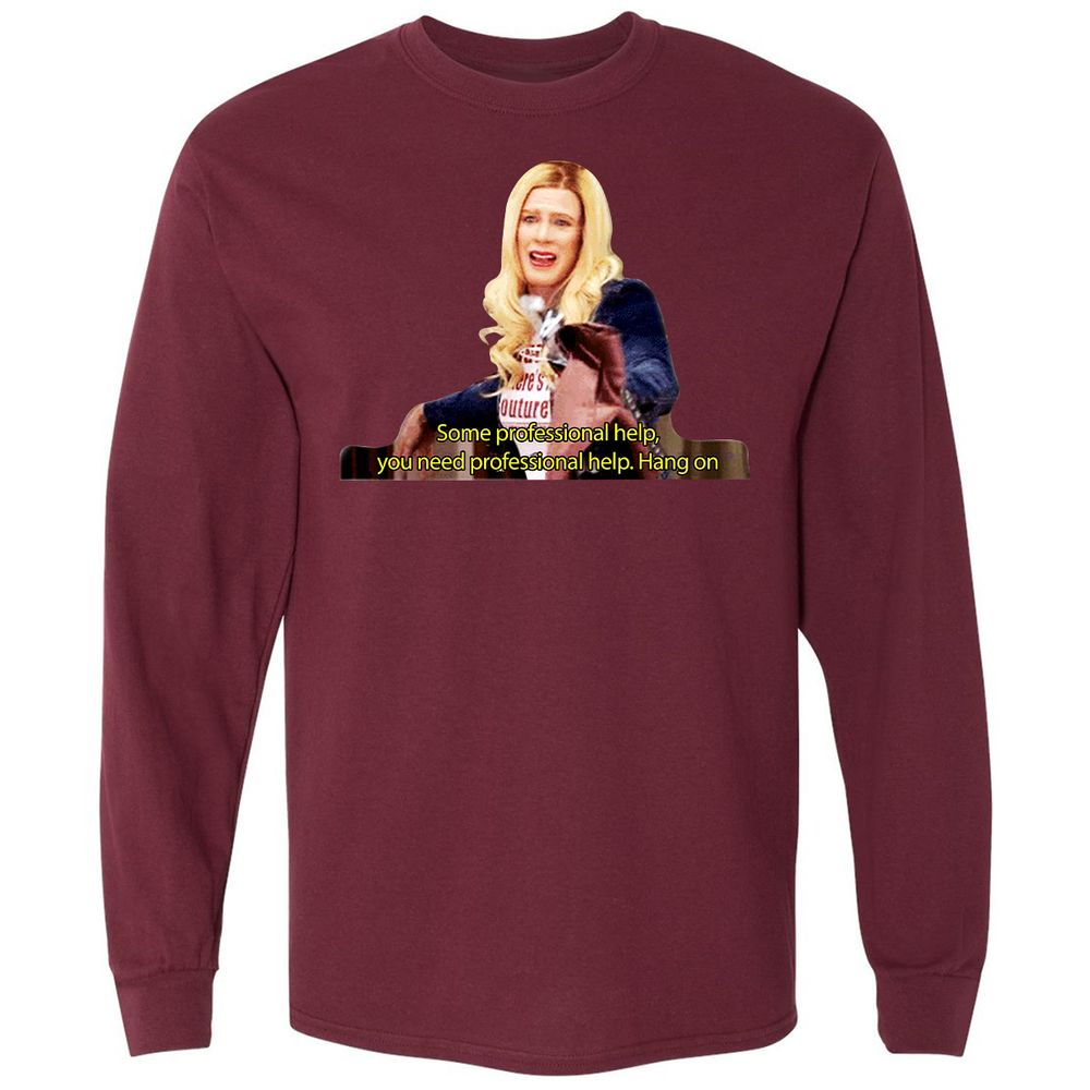 Long Sleeve T-Shirt - LJG6Z46G - Maroon - 11