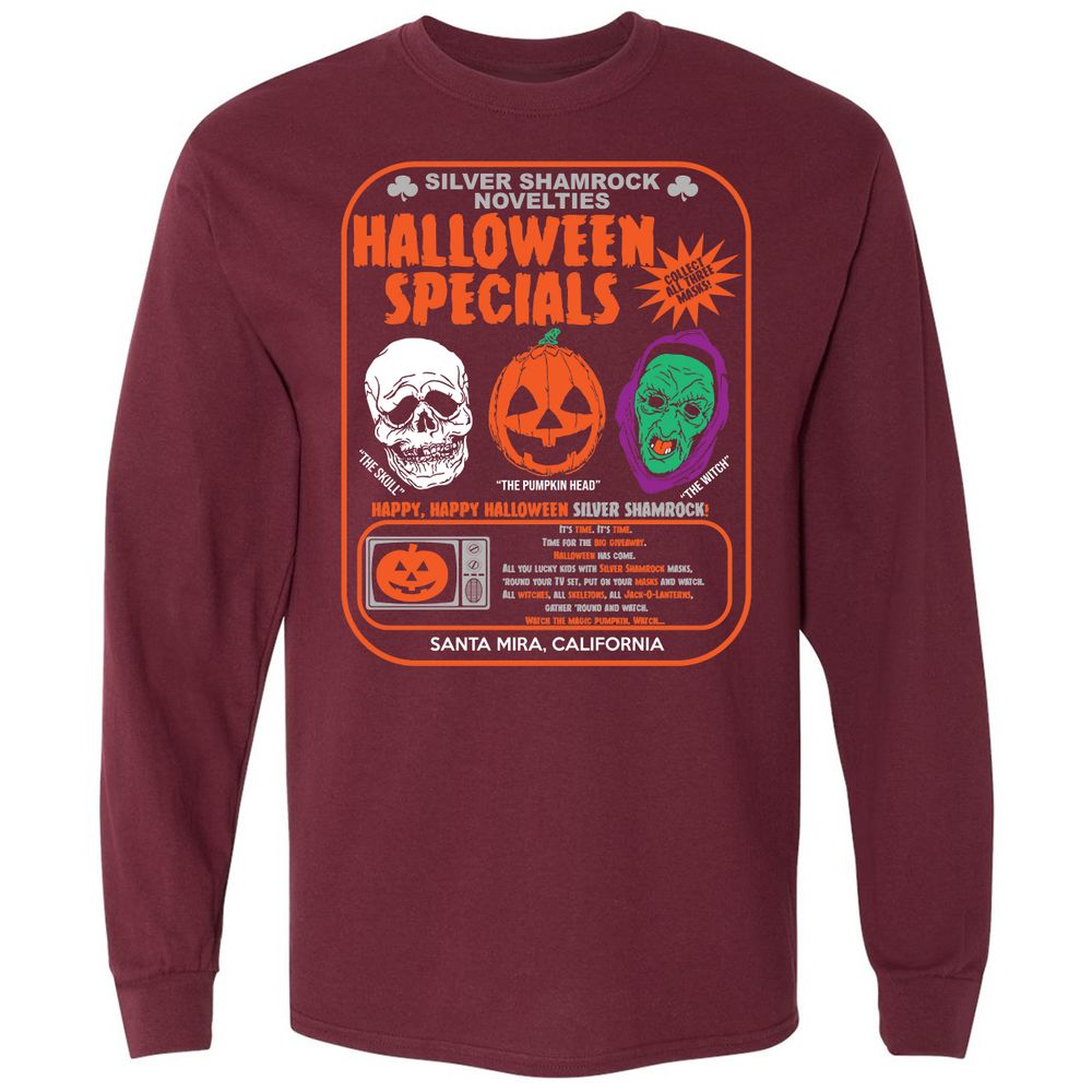 Long Sleeve T-Shirt - UJ2FVK4X - Maroon - 11