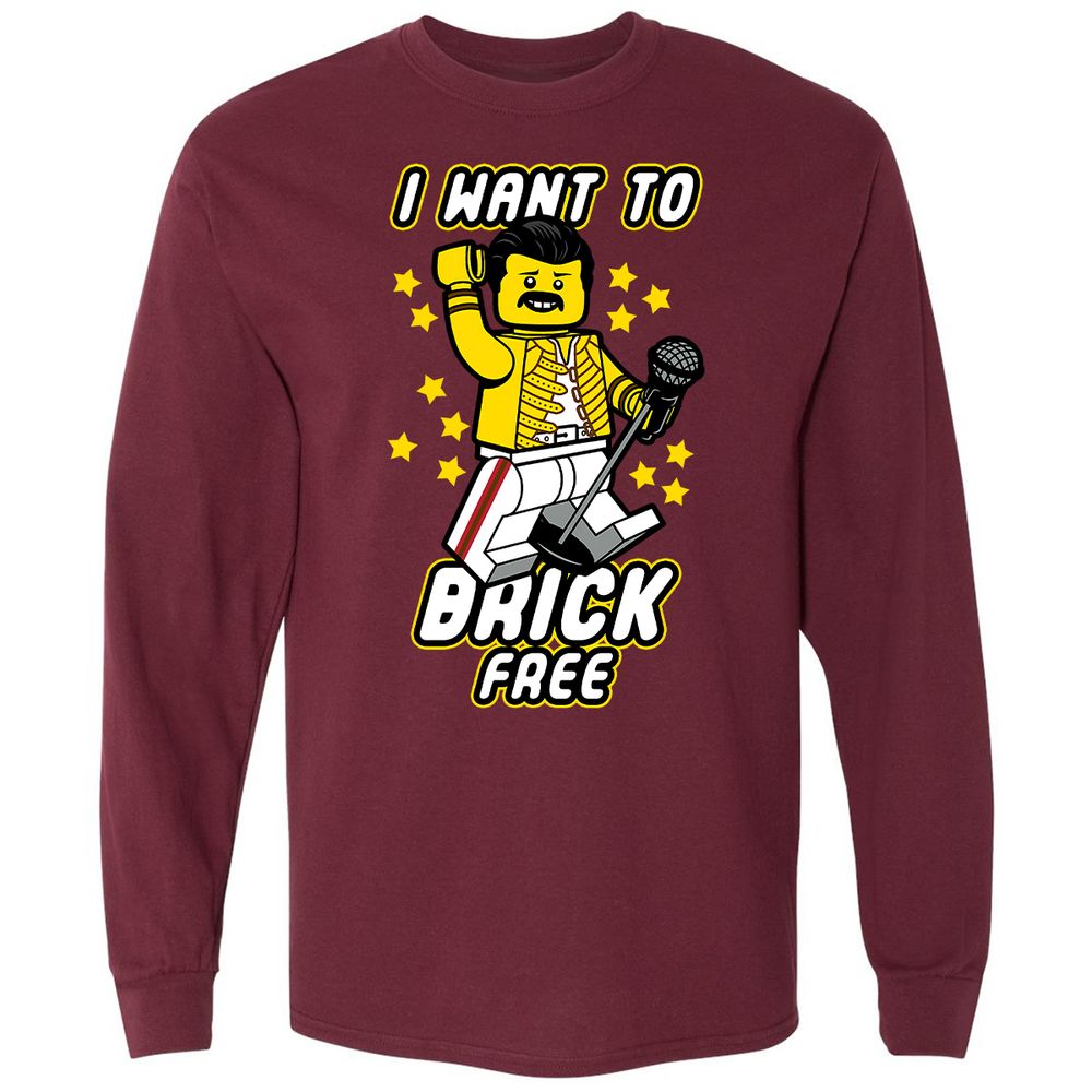 Long Sleeve T-Shirt - WJF8TASY - Maroon - 11