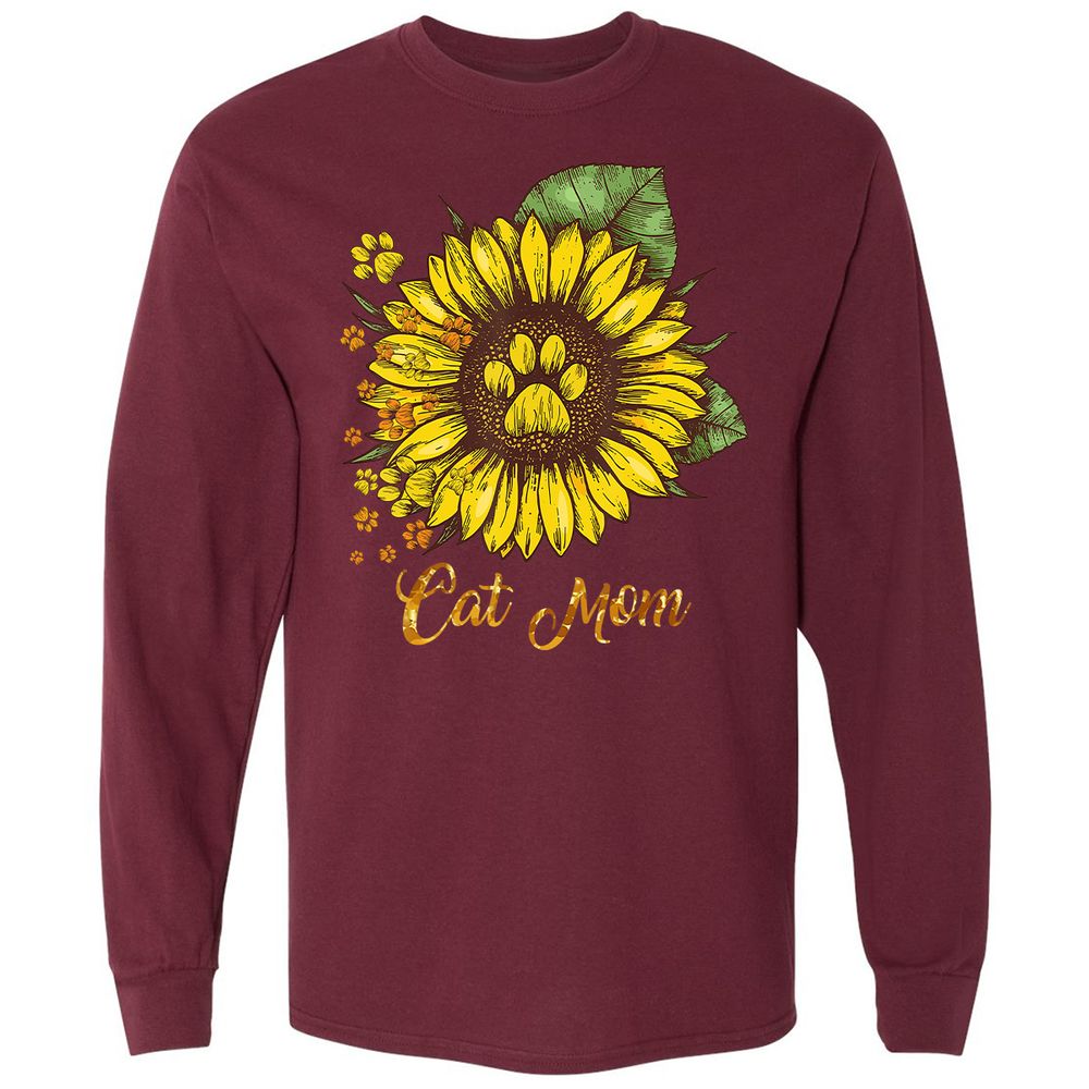 Long Sleeve T-Shirt - 1L78YT1F - Maroon - 11