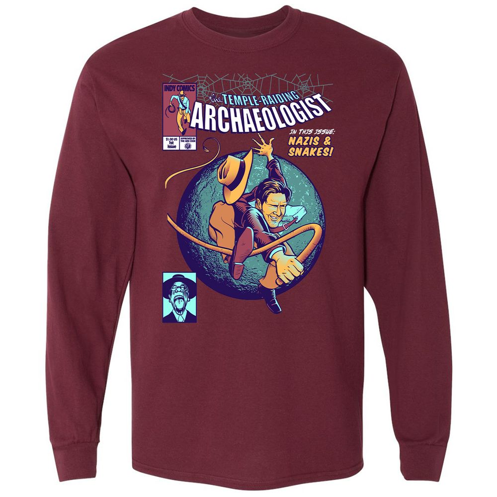 Long Sleeve T-Shirt - JULSNYNF - Maroon - 11