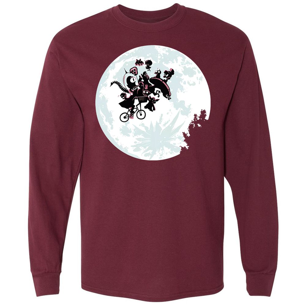 Long Sleeve T-Shirt - EKCHF856 - Maroon - 11