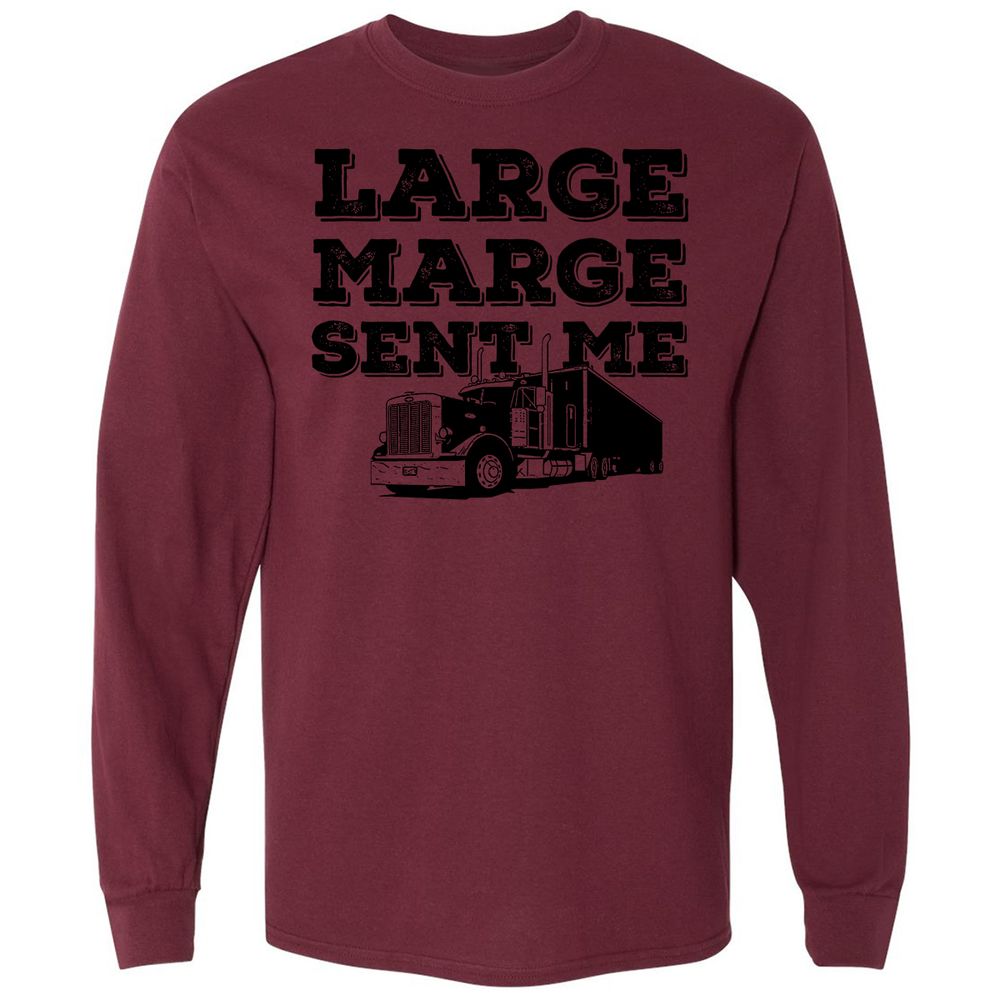 Long Sleeve T-Shirt - F2DF6MXV - Maroon - 11