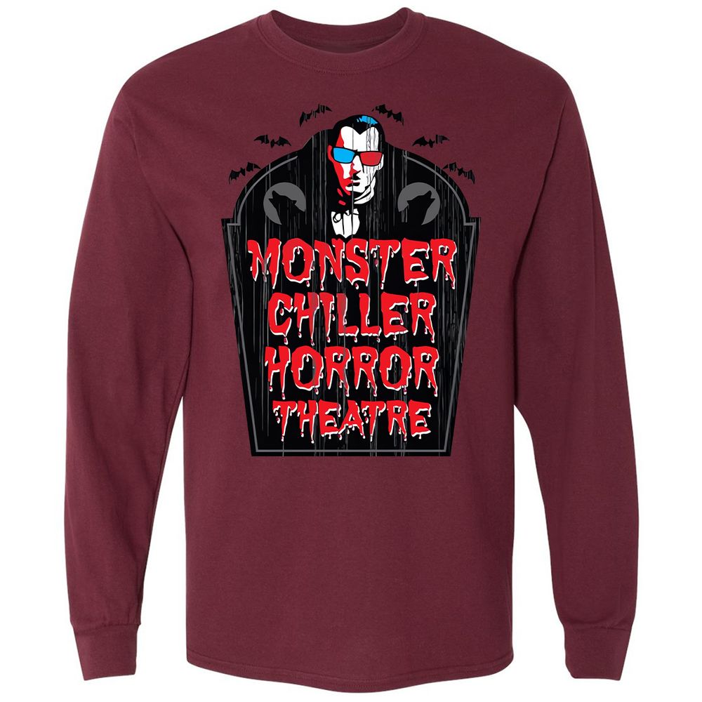 Long Sleeve T-Shirt - V7DQDZ4Y - Maroon - 11