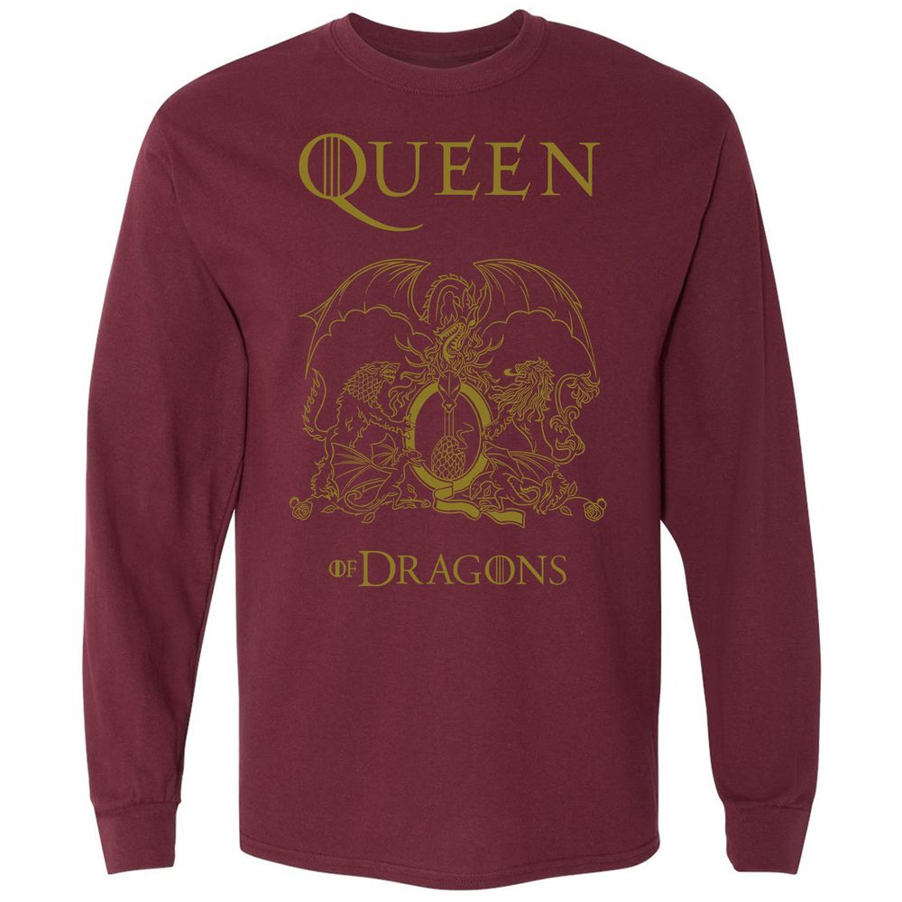 Long Sleeve T-Shirt - X7EVZKPT - Maroon - 11