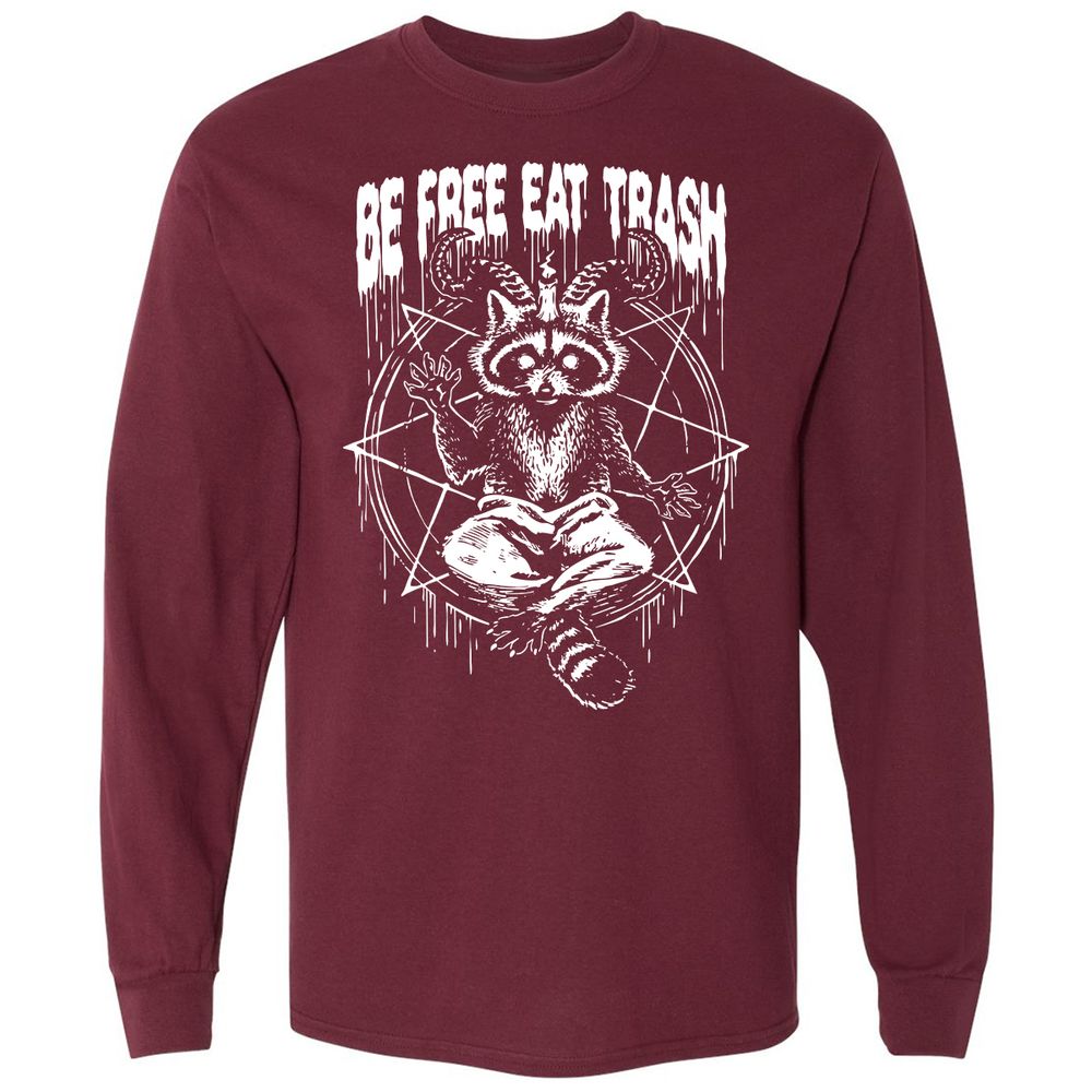 Long Sleeve T-Shirt - D5GYQN5C - Maroon - 11
