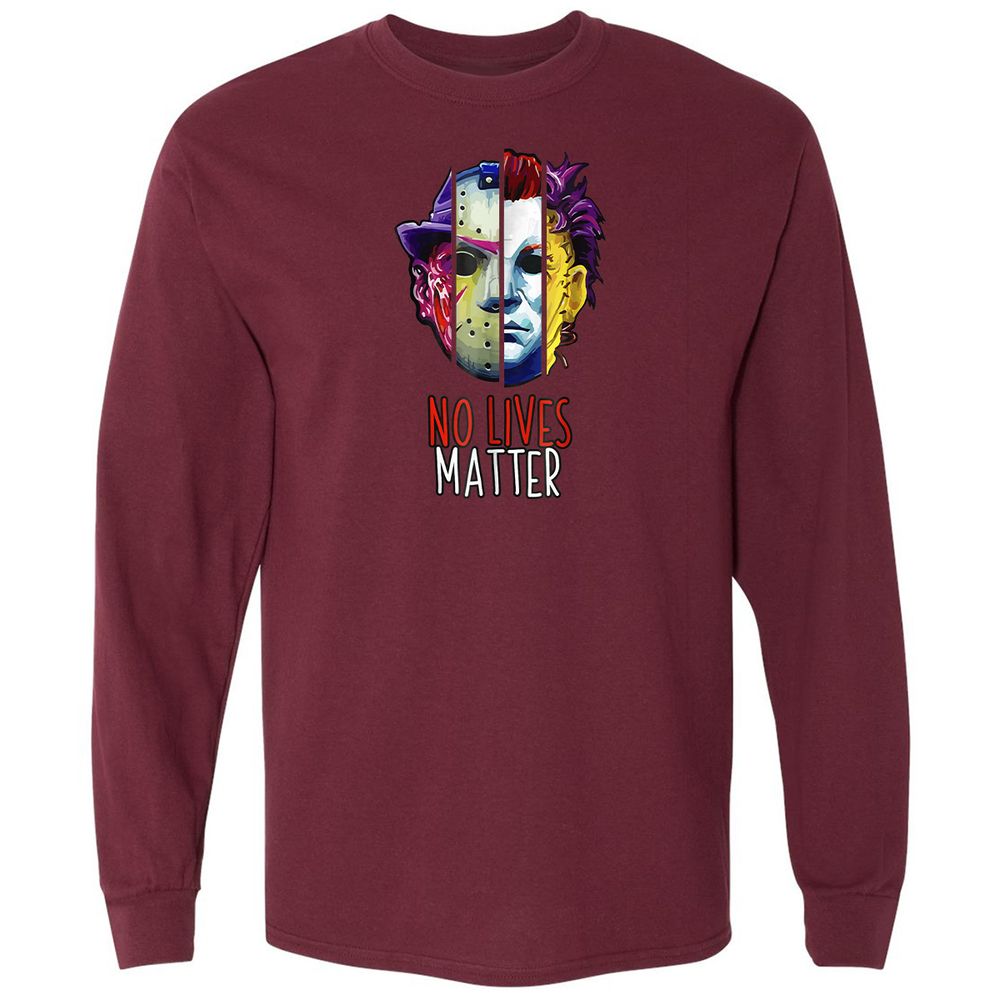 Long Sleeve T-Shirt - FGBVBXA4 - Maroon - 11